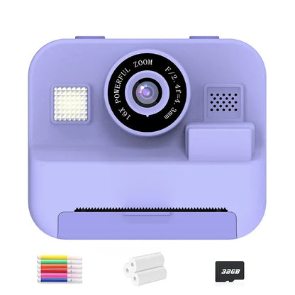 Educational Thermal Instant Print 1080P  Camera With 32G Card