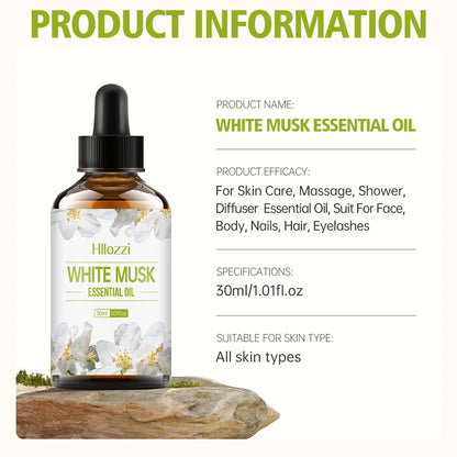 WHITE MUSK Fragrence Essential Oil -100ml-60ml-30ml