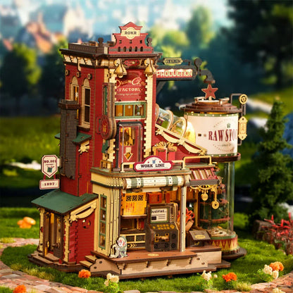 3D Wooden Puzzles  | Robotime Rokr Dream Gift Factory Model Kits