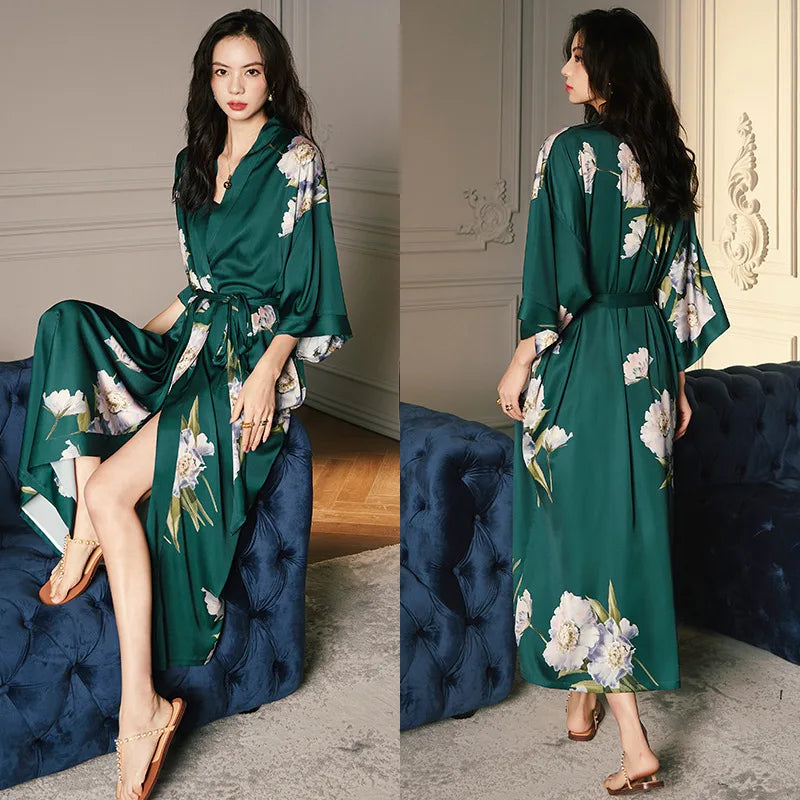 Women's Long Bathrobe Kimono