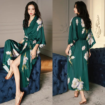 Women's Long Bathrobe Kimono