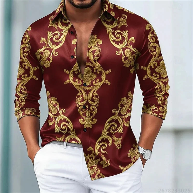 Men's Shirts Luxury Slim Fit Comfortable Fabric Tops XS-6XL