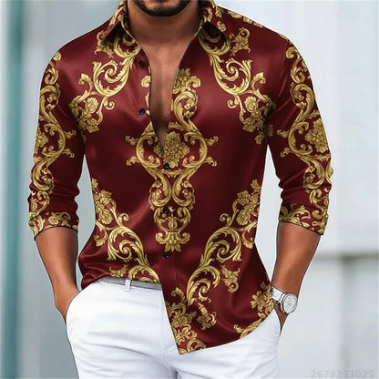 Men's Shirts Luxury Slim Fit Comfortable Fabric Tops XS-6XL