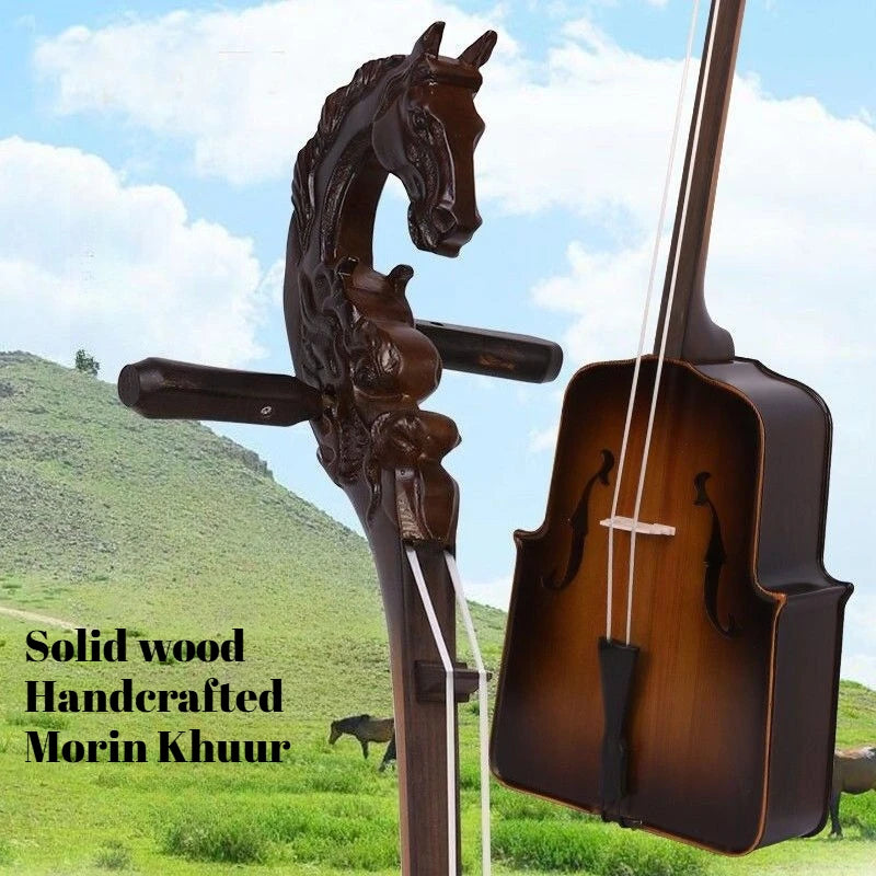 Morin Khuur Matouqin Plucked Plate Violin | Mongolia Ethnic Musical Instruments