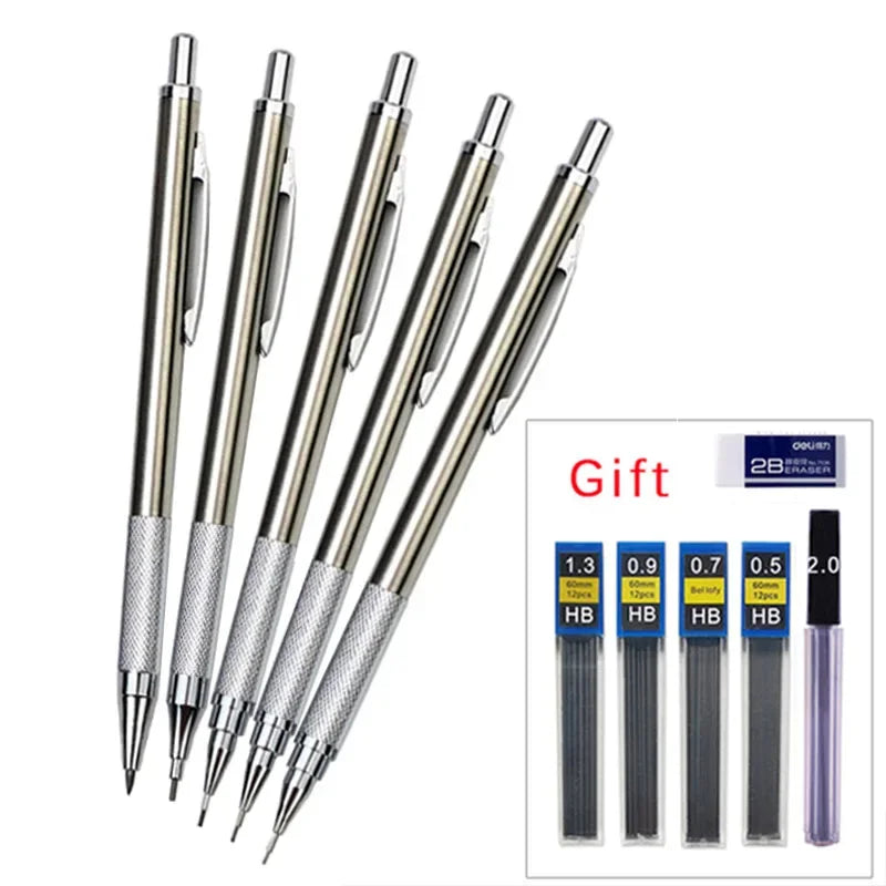 Mechanical Pencil Set | 0.3 0.5 0.7 0.9 1.3 2.0mm