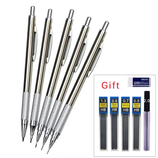 Mechanical Pencil Set | 0.3 0.5 0.7 0.9 1.3 2.0mm