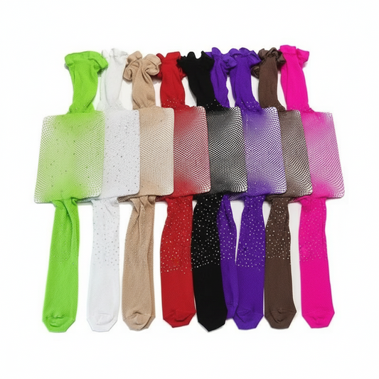 Girls's Sparkling Rhinestone Fishnet Pantyhose Tights