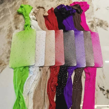 Girls's Sparkling Rhinestone Fishnet Pantyhose Tights