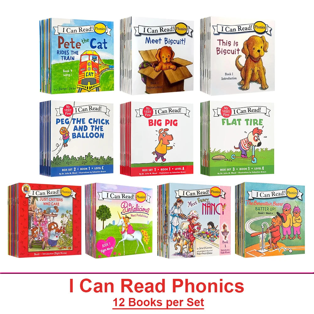 I Can Read Phonics | Montessori Reading - 12 Books/Set