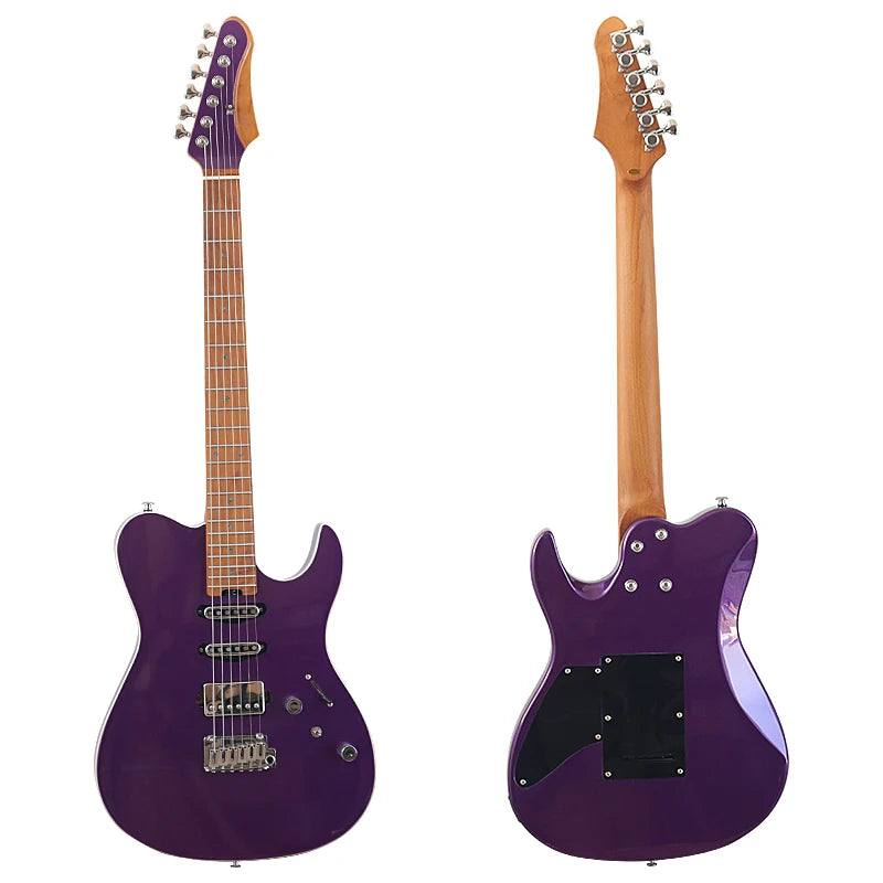 39" High Glossy, Solid Okoume Body, Roasted Maple Neck Electric Guitar