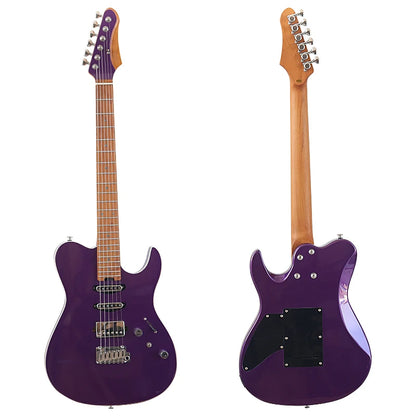 39" High Glossy, Solid Okoume Body, Roasted Maple Neck Electric Guitar