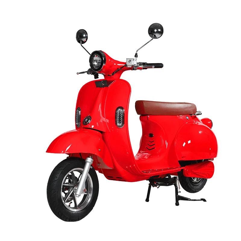 Vintage Electric Scooter Bike – 1200W High Speed Adult Electric Moped with 60V Battery for City Commuting