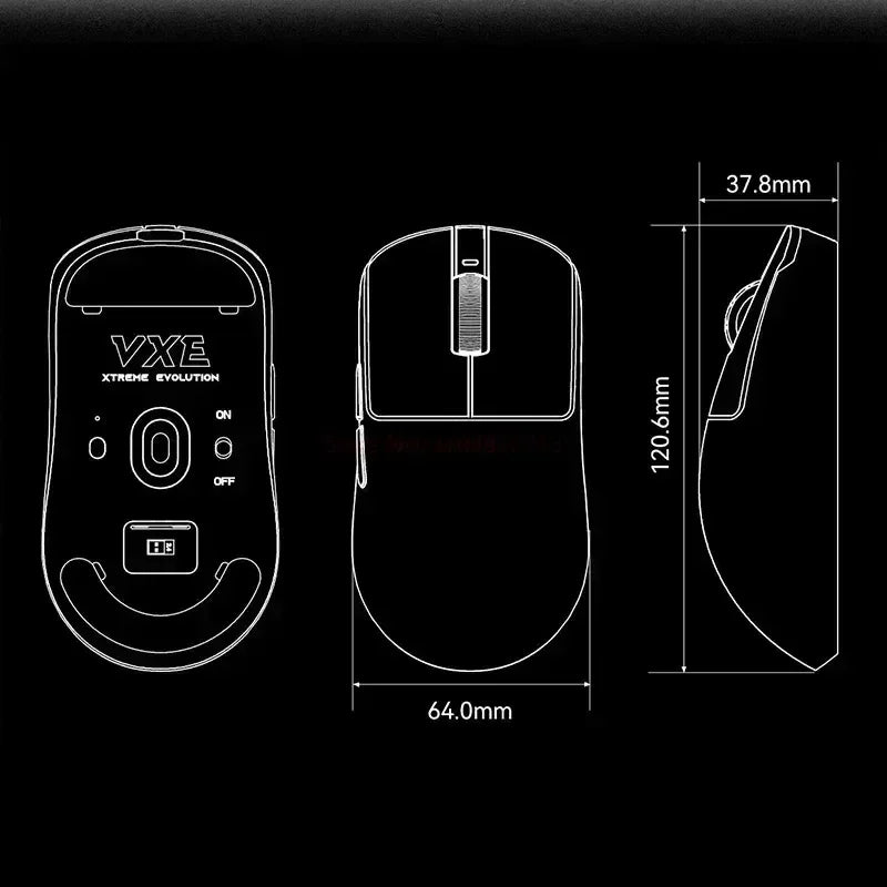 Wireless Dragonfly R1ProMax Gaming Mouse | Lightweight,Ergonomic