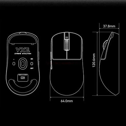 Wireless Dragonfly R1ProMax Gaming Mouse | Lightweight,Ergonomic