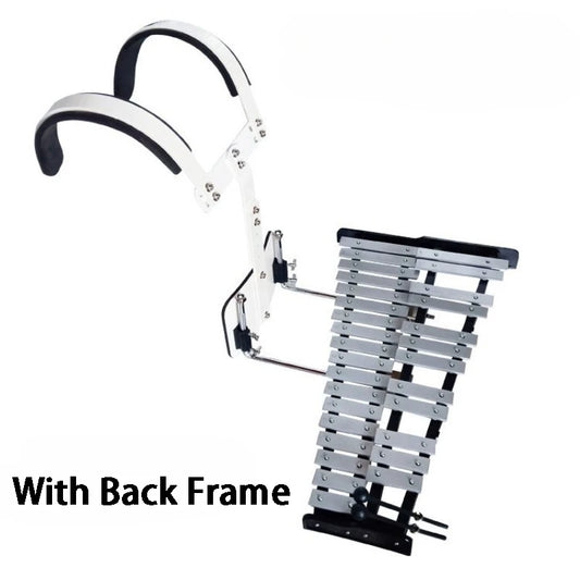 Aluminum Xylophone 30/32/37 Notes Metal Glockenspiel Xylophone with Back Strap Brackt Band Performance Adults Orff Percussion
