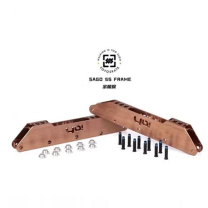 YOYO SAGO 5S Inline Skate Frame, 5-Wheel 80mm Speed Slalom Frame for Freestyle Skating