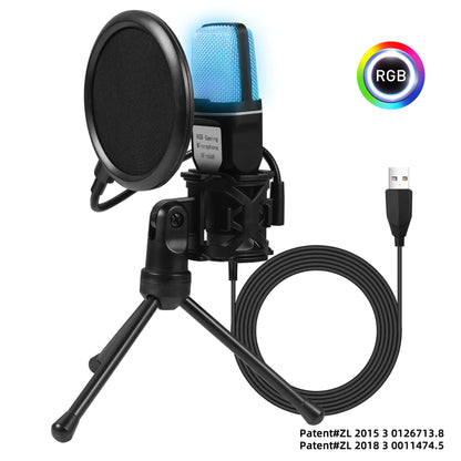RGB Streaming Mic with Stand