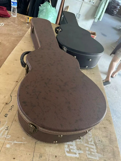 Red Hickory Wood Grain, dual pickups, 22 Fret Maple Neck 22 fret. Electric Guitar