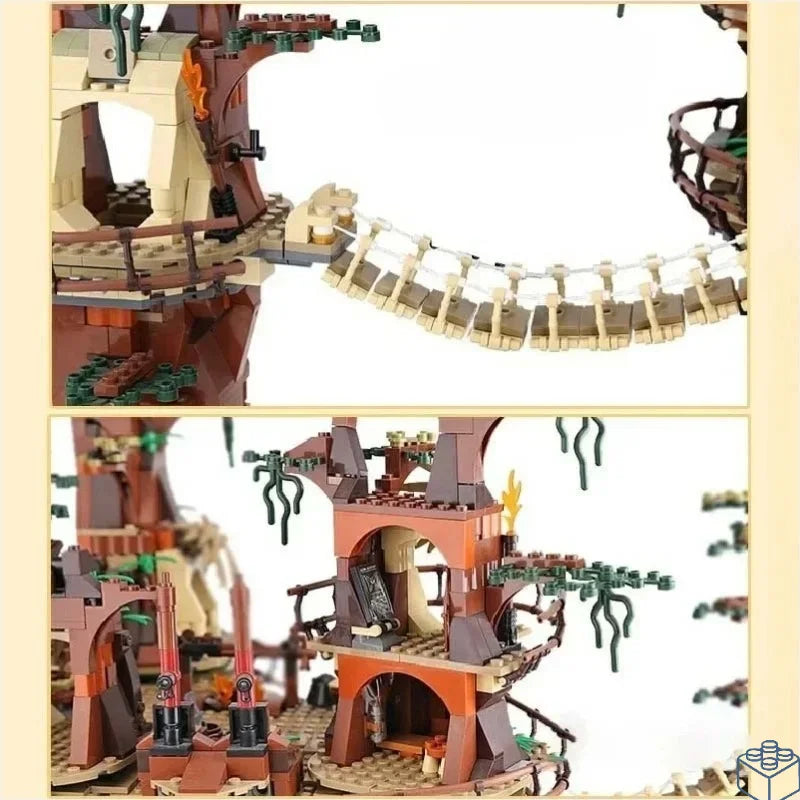 Ewoks Building Villages 10236 Blocks Set - 1990Pcs