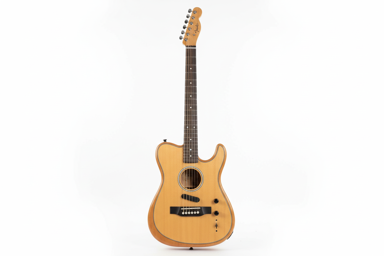 Classic Silent Natural Wood Body Electric Guitar