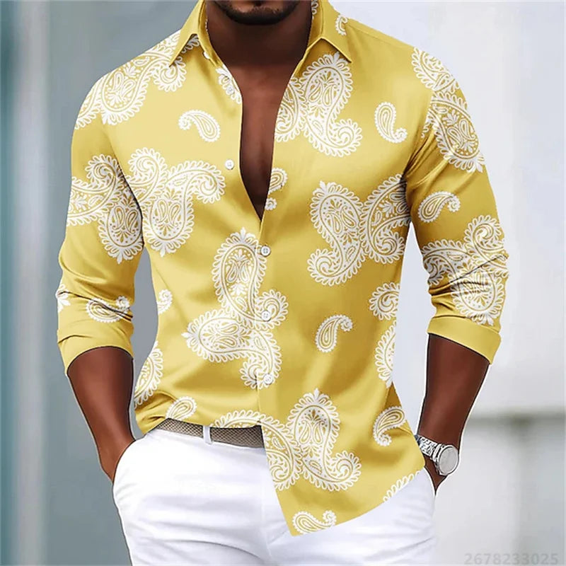 Men's Shirts Luxury Slim Fit Comfortable Fabric Tops XS-6XL