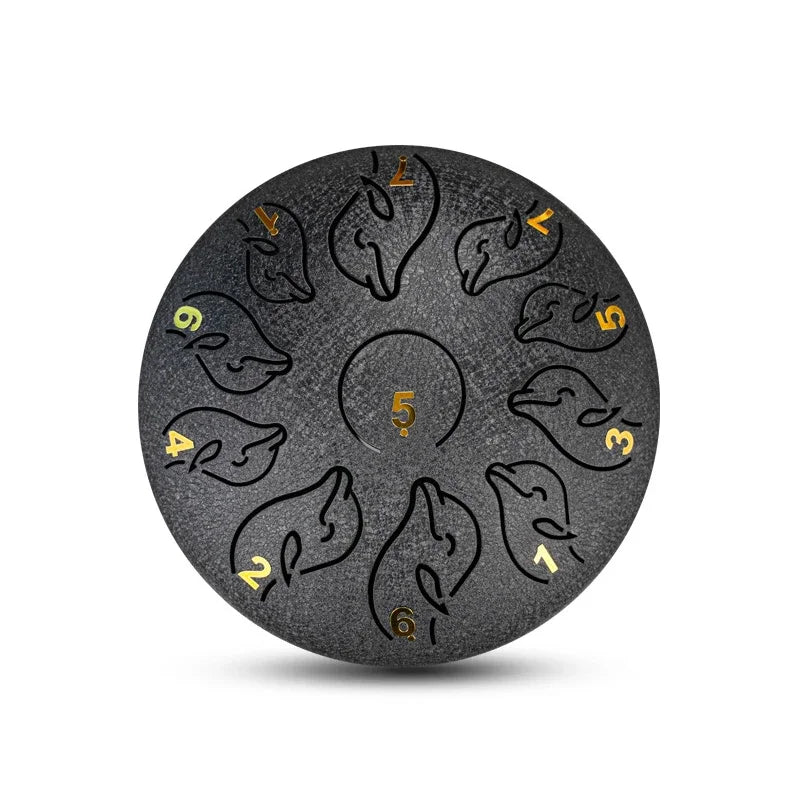 Steel Tongue Drum 6 Inch 11 Tone Handpan Ethereal Drum Portable Mini Music Drums Children Musical Instruments Yoga Meditation