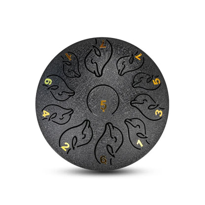 Steel Tongue Drum 6 Inch 11 Tone Handpan Ethereal Drum Portable Mini Music Drums Children Musical Instruments Yoga Meditation