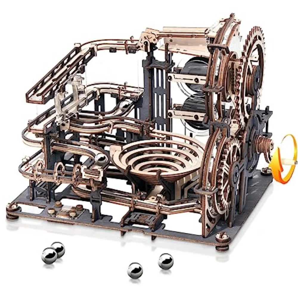 3D Puzzles Brain Teaser | Robotime Rokr Electric Model Kits - Marble Spaceport
