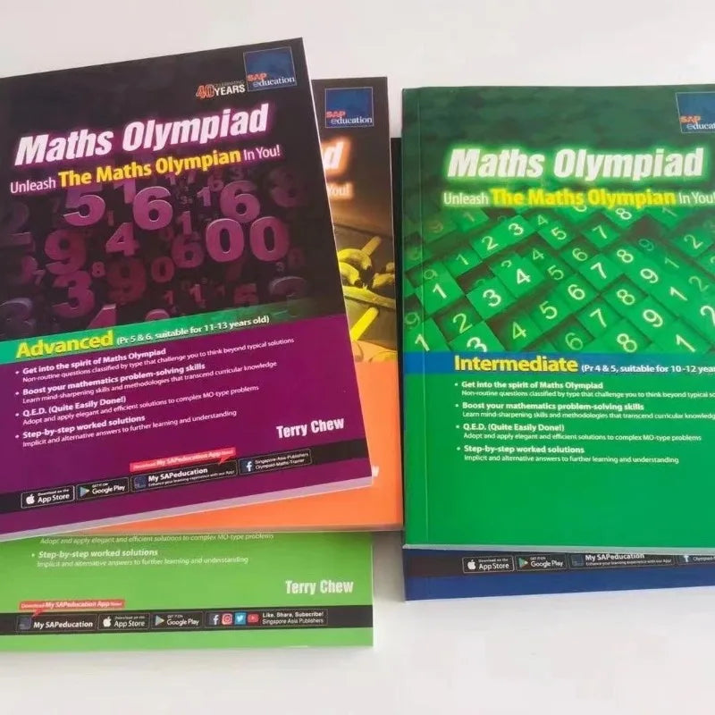 Maths Olympiad Primary School Mathematical Training Exercise - 5 Books/set SAP
