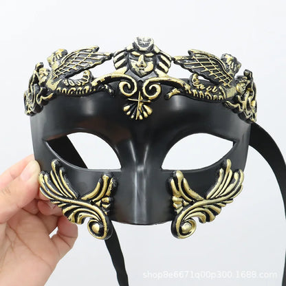 Cross-border Halloween Venice Ancient Greece and Rome Mask Egyptian Men's Masquerade Samurai Mask