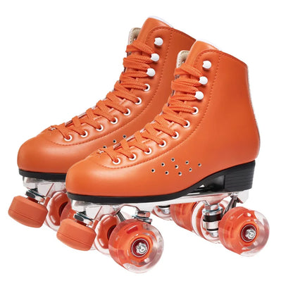Professional Quad Roller Skates - Aluminum Alloy Frame PU Wheels