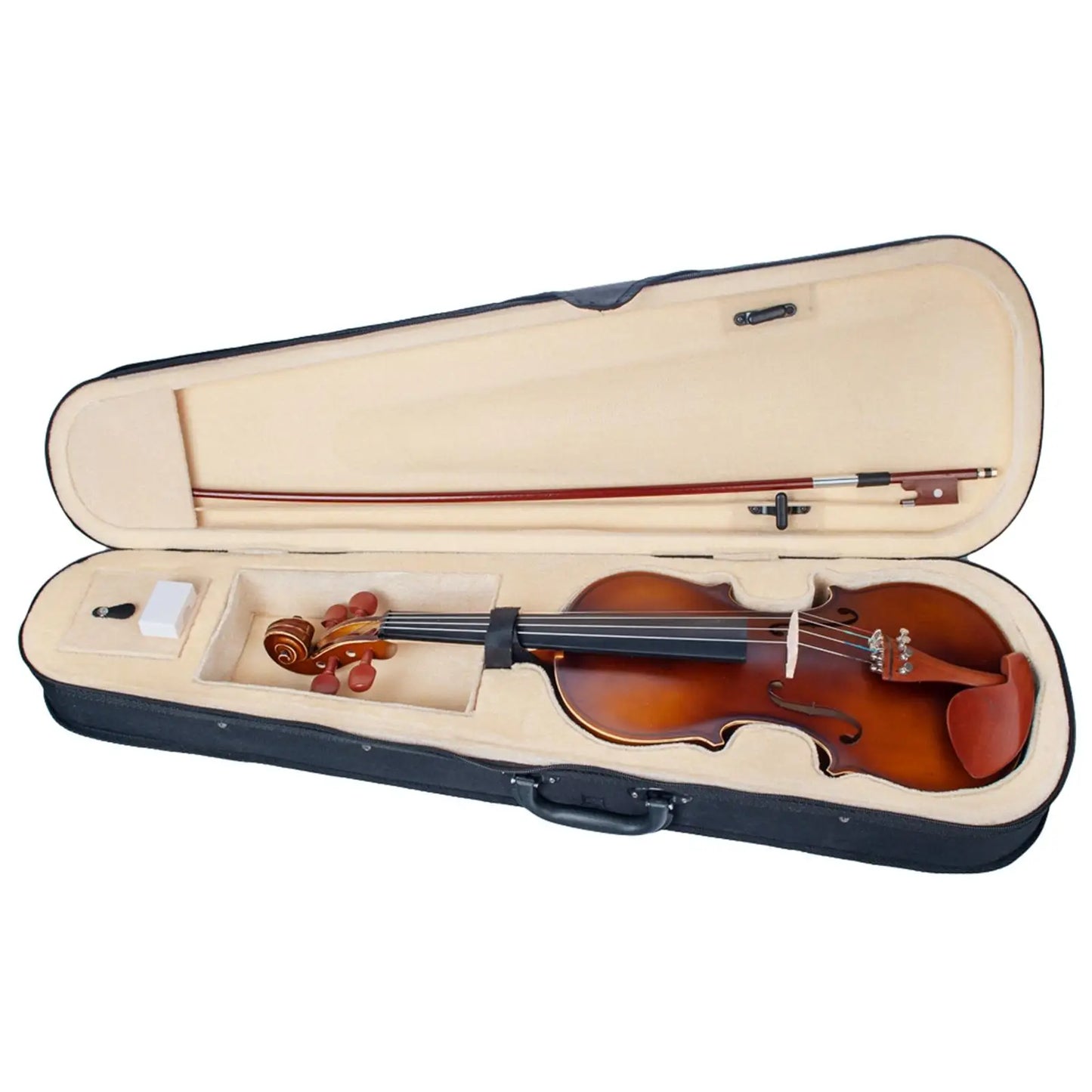 Acoustic Violin set four/4 Violin for Beginners with Hard Case,