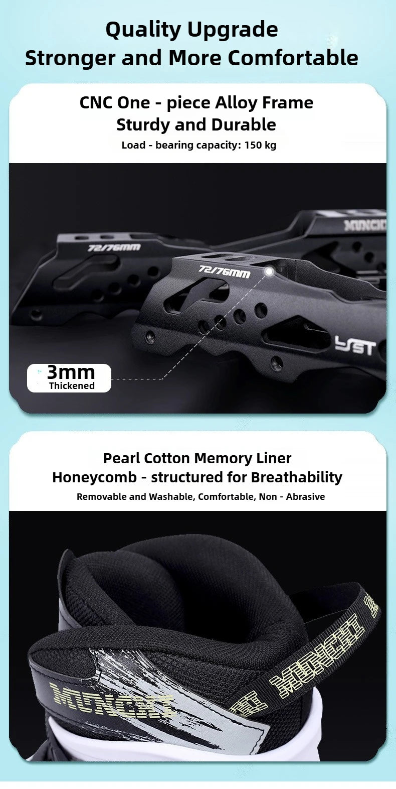 Original Freestyle Professional Slalom Inline Skates Adult Roller Skates