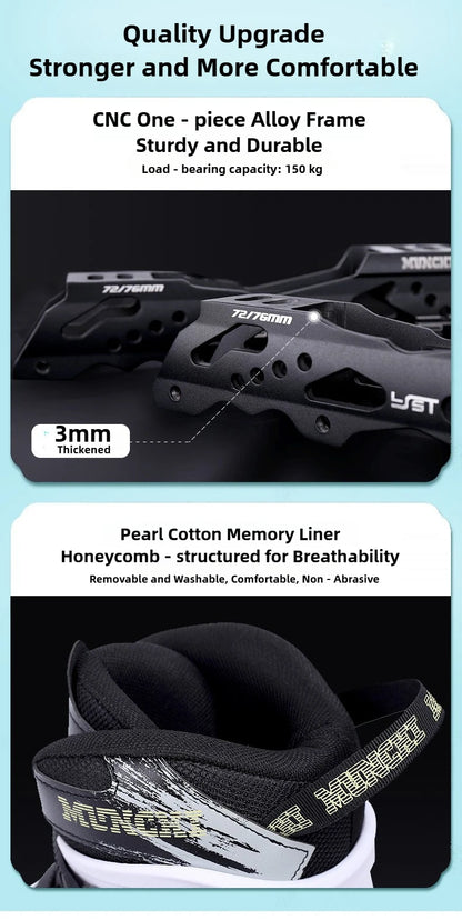 Original Freestyle Professional Slalom Inline Skates Adult Roller Skates