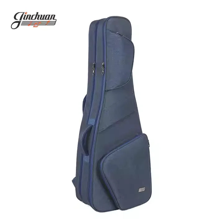 Premium Padded Oxford Gig Bag For Two Electric Guitars Portable With EVA & Nylon