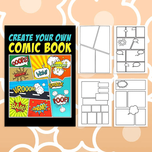 Comic Coloring Book - 24 Pages