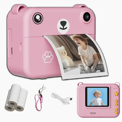 Children's Mini Thermal Printer HD Video Recorder Digital Camera - Instant Print Photo 1080P