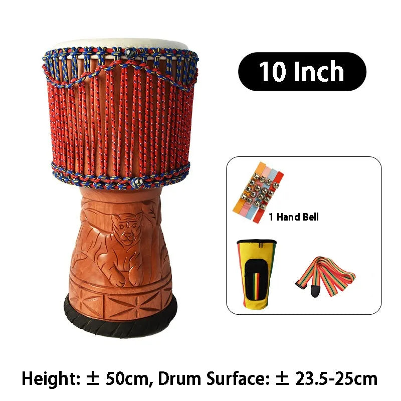 Professional Handmade Sheepskin Wooden African Djembe Drum