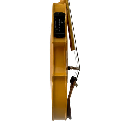 Handmade 5 strings Yellow Maple Wood Violin Fiddle -  4/4 Electric/Acoustic
