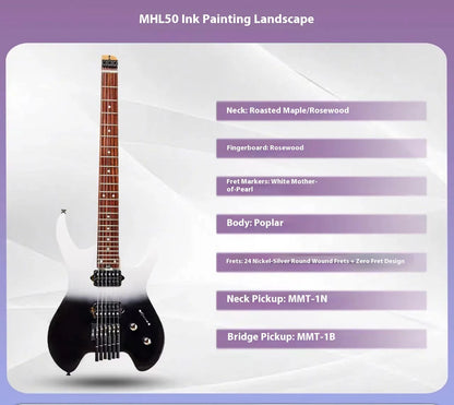 GTRS W800/W900/WHL50 Smart portable Pro Smart Headless Electric guitar