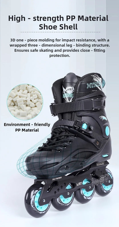 Original Freestyle Professional Slalom Inline Skates Adult Roller Skates