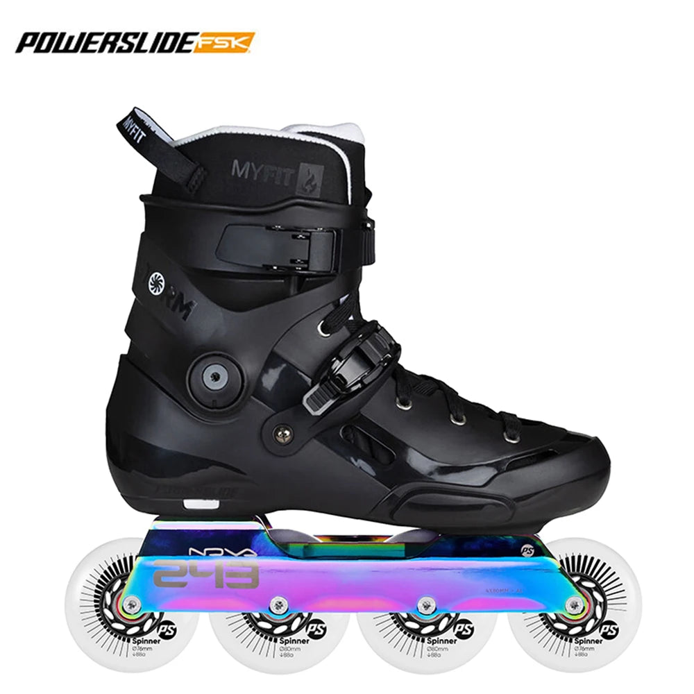 Powerslide Storm Urban Inline Skates – Adult Freeride Roller Blades for Slalom, Freestyle & Street Skating