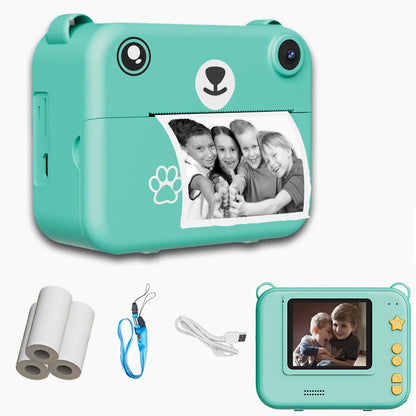 Children's Mini Thermal Printer HD Video Recorder Digital Camera - Instant Print Photo 1080P