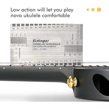 Enya Concert Ukulele Nova U 23’’ Carbon Fiber Travel Ukulele with Beginner Kit Includes Online Lessons