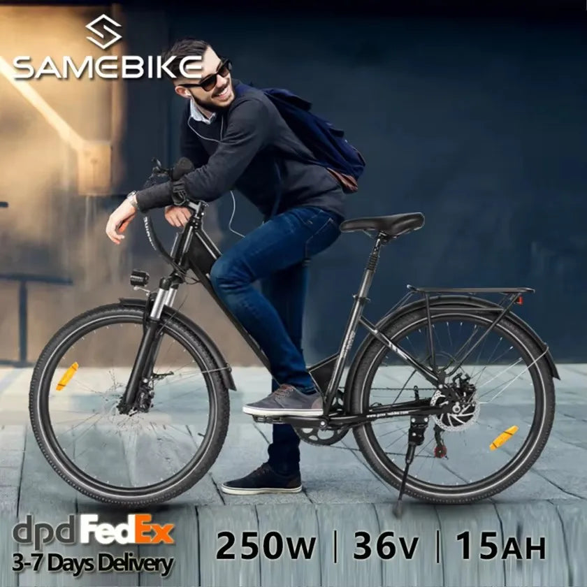 Samebike RS-A01 26" Pro City E-Bike - 36V 15Ah Removable Battery