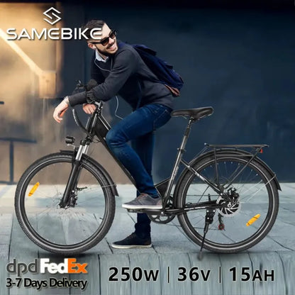 Samebike RS-A01 26" City E-Bike with 36V 15Ah Removable Battery