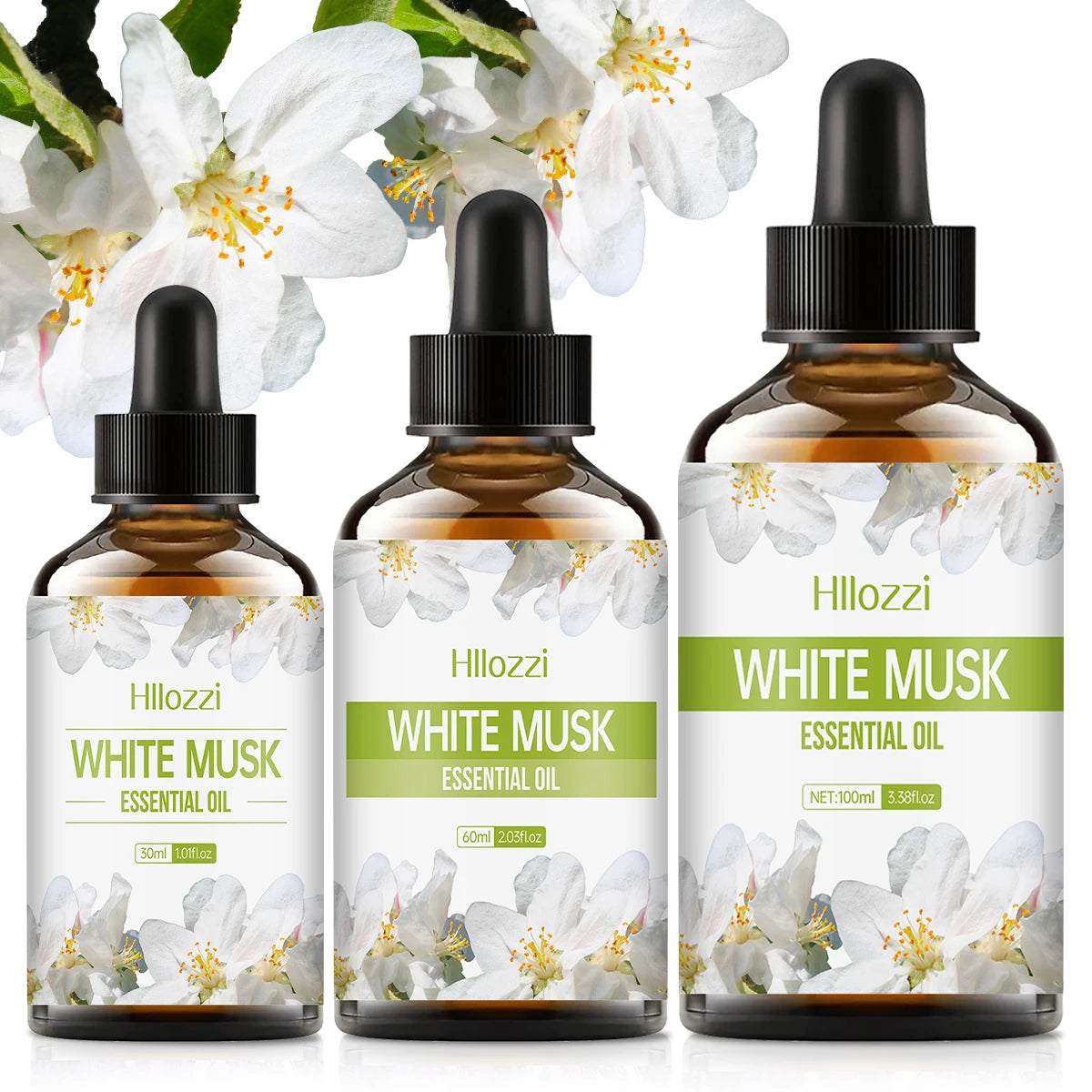 WHITE MUSK Fragrence Essential Oil -100ml-60ml-30ml