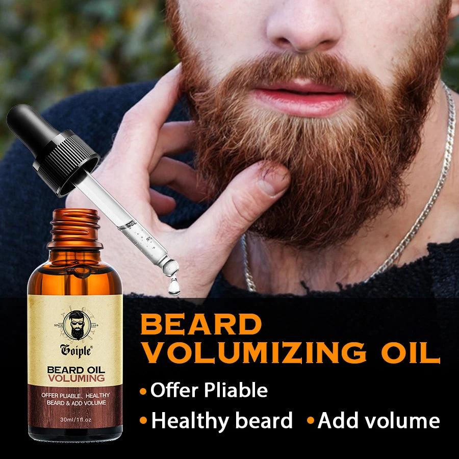 Men's Beard Volumizing & Conditioning Oil - 2pcs/Set