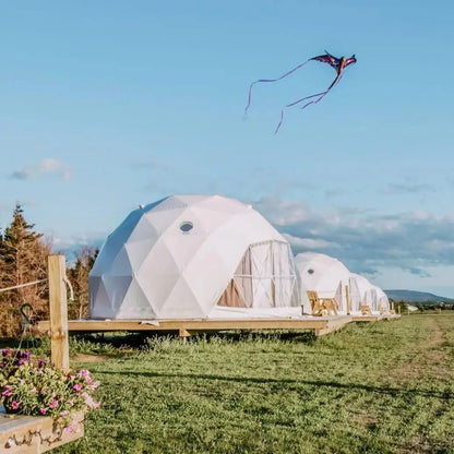 Geodesic Dome Manor Greenhouse Tent, Glamping Round Tent , Starry Sky Luxury Hotel Dome