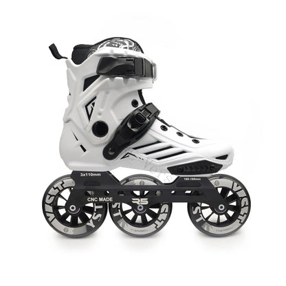 Premium Adult 3 Wheel Inline Skates – R5 110mm Speed Roller Blades for Street, Road & Outdoor Skating